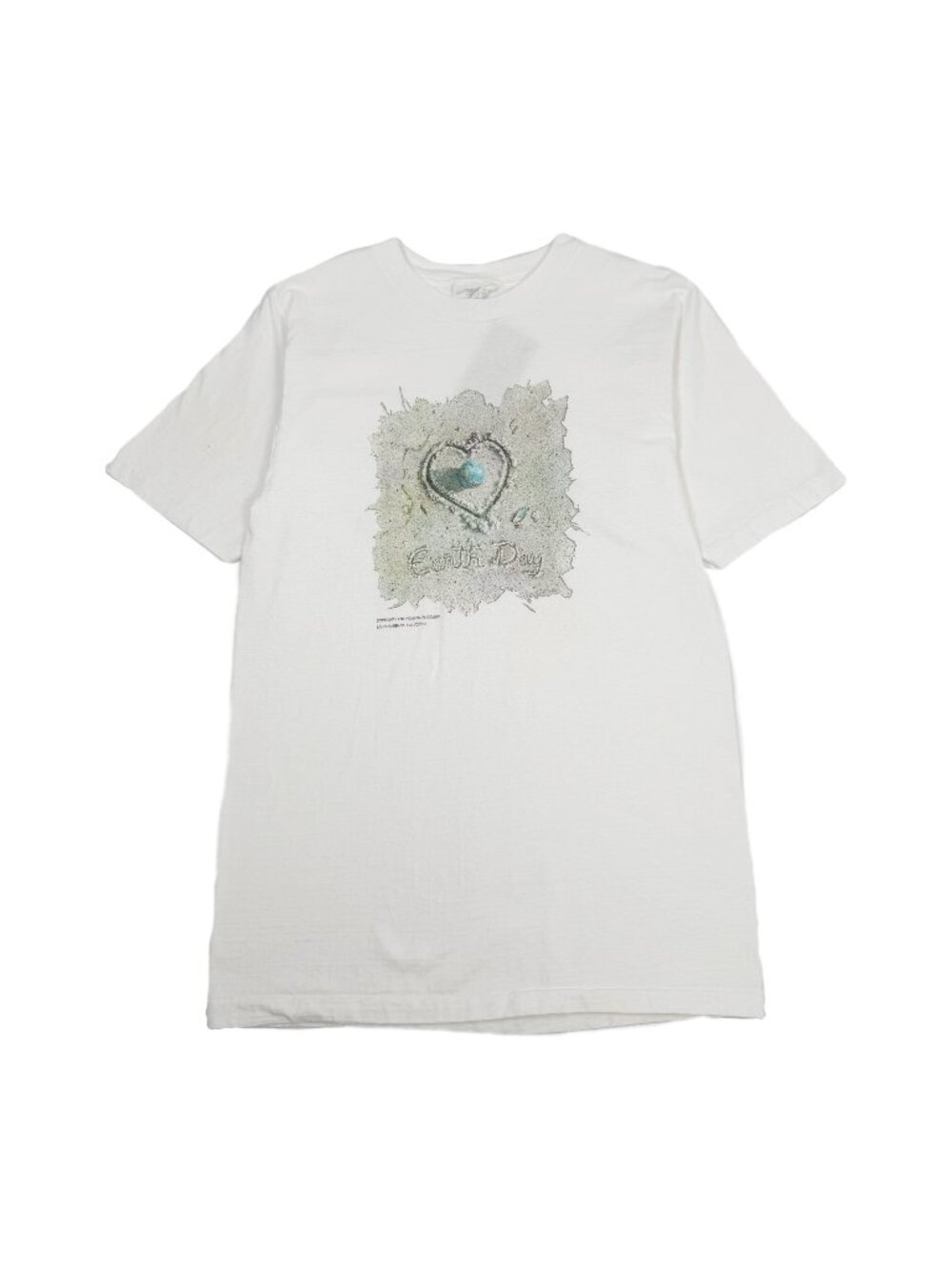 Vintage Earth Day Organic Cotton Tee M